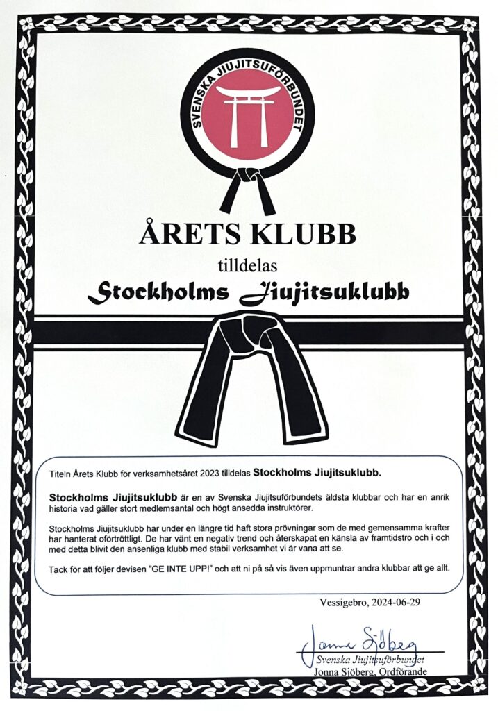 Stockholms Jiujitsuklubb — brazilian jiu-jitsu-studio i Vasastan, Stockholm